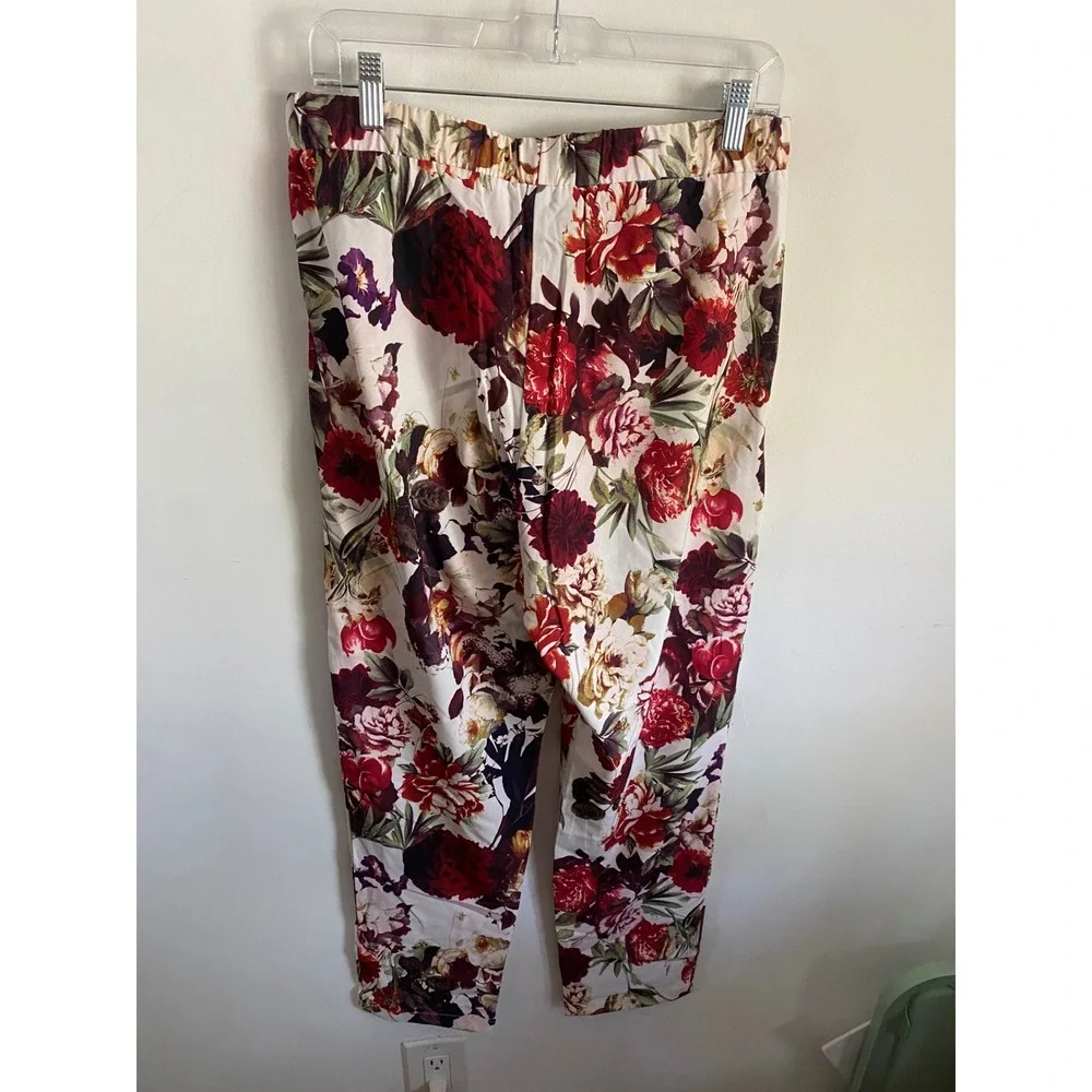 G by Giuliana Disney Alice Through the Looking Glass Floral Pant Set Large 10